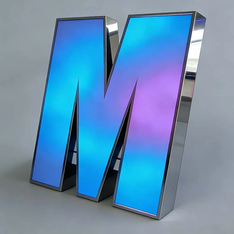 stainless-rgb-letters real project